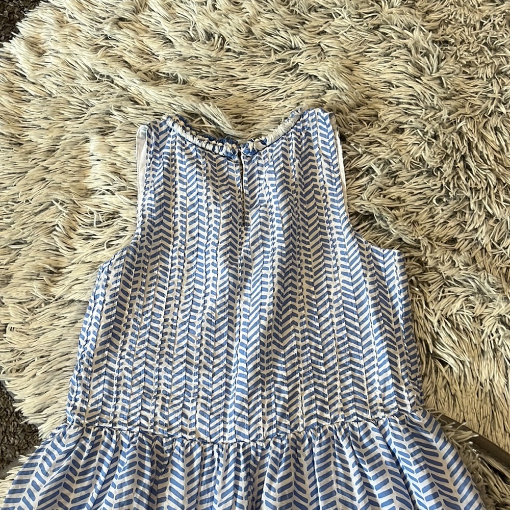 Vineyard Vines Dress Sleeveless Blue White Size medium 10/12 - Picture 7 of 8